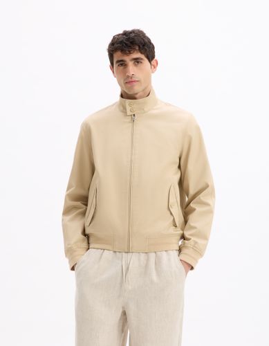Veste col montant - beige - camaieu - Modalova