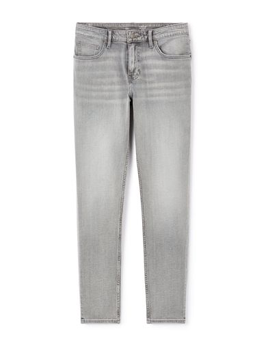 Jean slim coton stretch C25 - gris - camaieu - Modalova