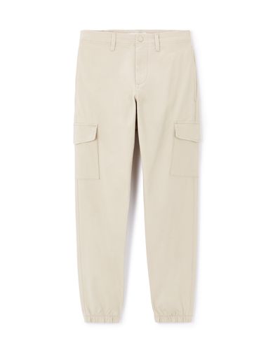 Pantalon cargo slim en coton stretch - camaieu - Modalova