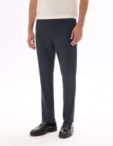 Pantalon chino slim en jersey - bleu moyen - camaieu - Modalova