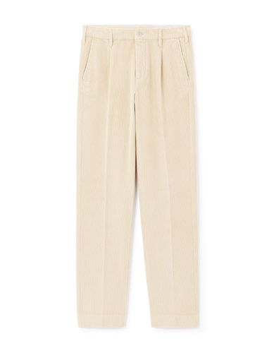 Pantalon de velours - blanc - camaieu - Modalova