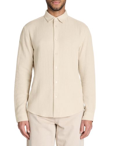 Chemise regular slubbée 100% coton - camaieu - Modalova
