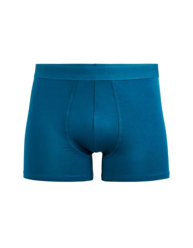 Boxer en microfibre - bleu foncé - camaieu - Modalova