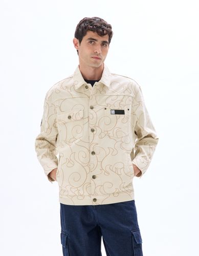 One Piece - Veste denim oversize beige - camaieu - Modalova