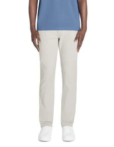 Pantalon chino slim en coton stretch - gris - camaieu - Modalova
