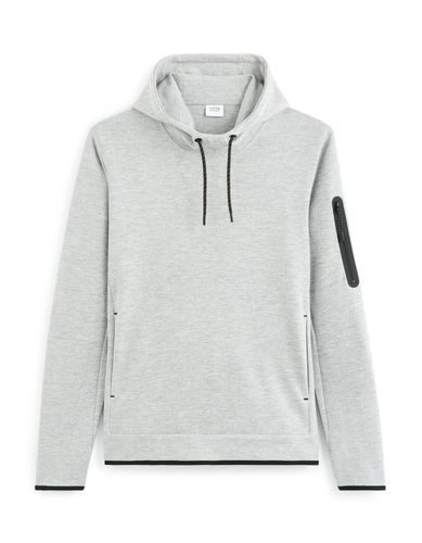 Sweat à capuche skinny - gris - camaieu - Modalova