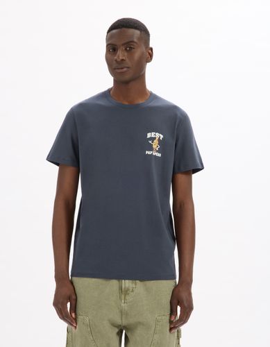 T-shirt Best Pap'apéro avec coffret - marine - camaieu - Modalova