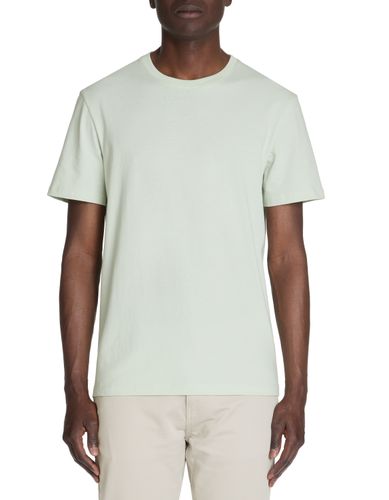 T-shirt straight col rond 100% coton - vert clair - camaieu - Modalova
