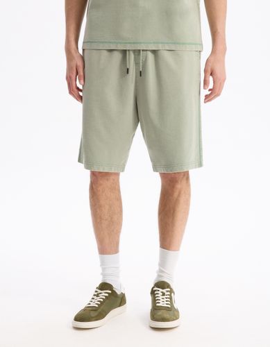 Bermuda 100% coton - kaki - camaieu - Modalova