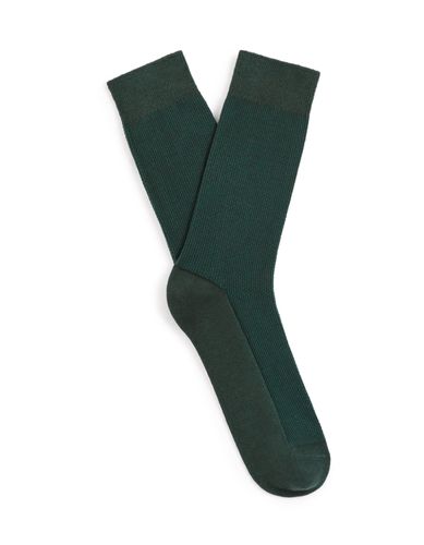 Chaussettes hautes coton - vert - camaieu - Modalova