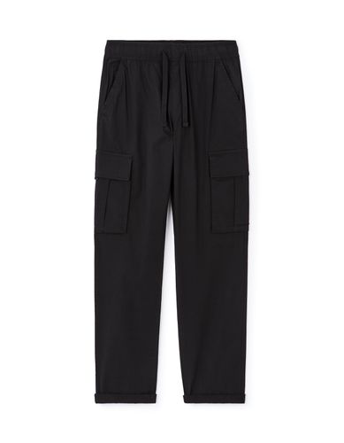 Pantalon cargo straight - noir - camaieu - Modalova