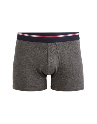 Boxer coton stretch ceinturé contrastée - camaieu - Modalova