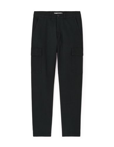 Pantalon cargo slim - noir - camaieu - Modalova