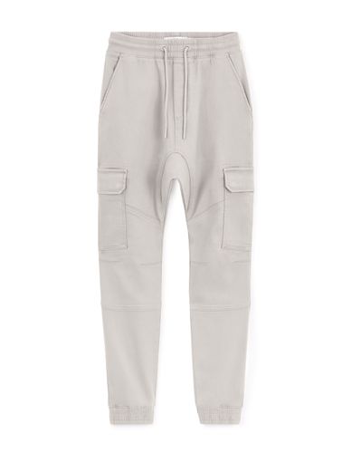 Pantalon cargo slim 100% coton stretch - gris - camaieu - Modalova