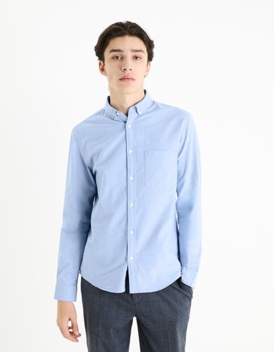 Chemise regular 100% coton oxford - camaieu - Modalova