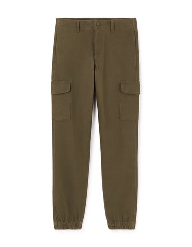 Pantalon cargo slim coton stretch - kaki - camaieu - Modalova