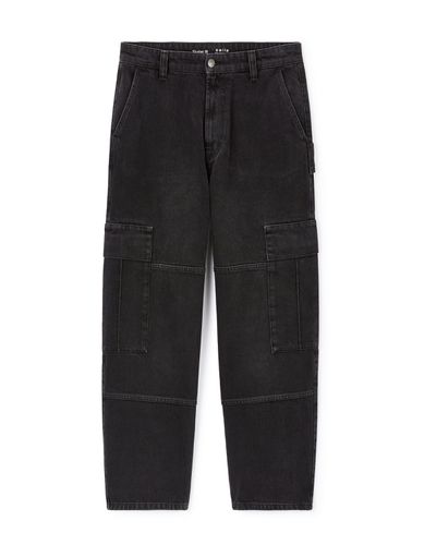 Jean baggy en coton C75 - noir - camaieu - Modalova