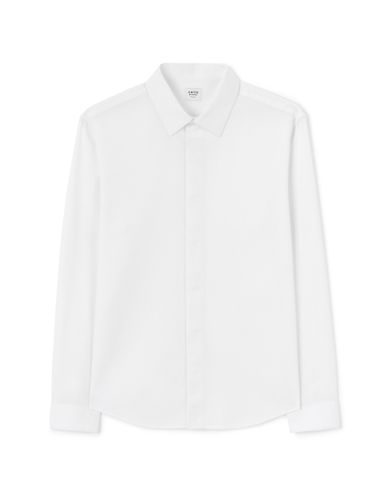 Chemise regular texturée en coton - camaieu - Modalova