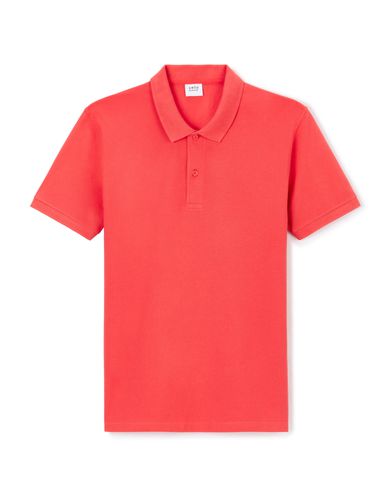 Polo piqué straight 100% coton - rouge - camaieu - Modalova