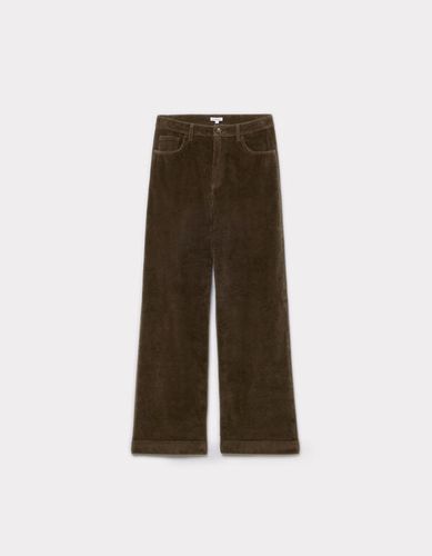 Pantalon large taille haute - kaki foncé - celio - Modalova