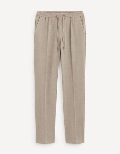 Pantalon jogger 24h - beige - celio - Modalova