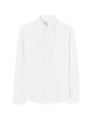 Chemise regular unie en coton - camaieu - Modalova