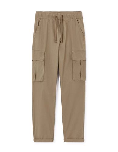 Pantalon cargo straight - taupe - camaieu - Modalova