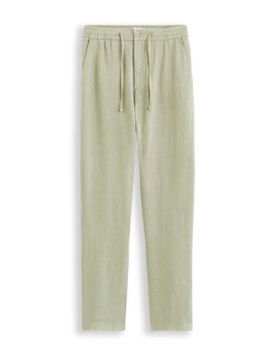 Pantalon chino en lin - kaki - camaieu - Modalova