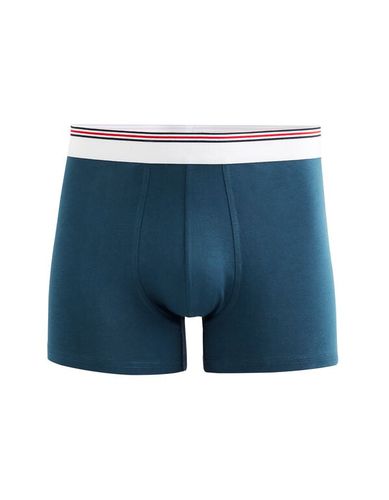 Boxer en coton stretch - marine - camaieu - Modalova