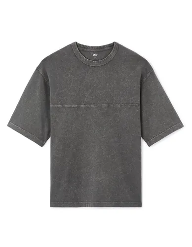 T-shirt col rond 100% coton - noir - celio - Modalova