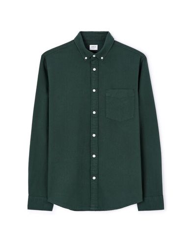 Chemise regular oxford 100% coton - vert - camaieu - Modalova