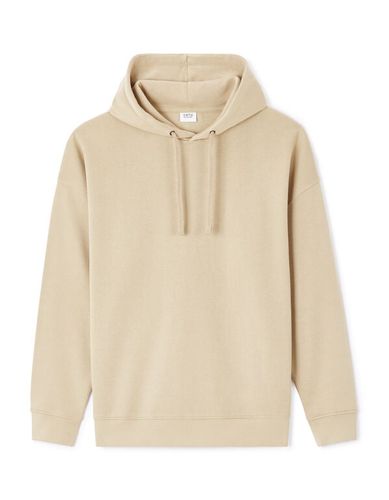 Sweat oversize à capuche coton mélangé - beige - celio - Modalova