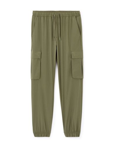 Pantalon cargo slim stretch - kaki - camaieu - Modalova