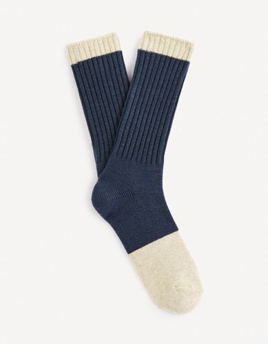 Chaussettes hautes - pétrole foncé - celio - Modalova