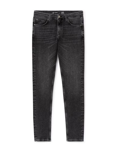 Jean slim coton stretch C15 3 longueurs - noir - camaieu - Modalova