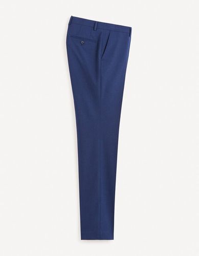 Pantalon de costume slim - bleu - celio - Modalova