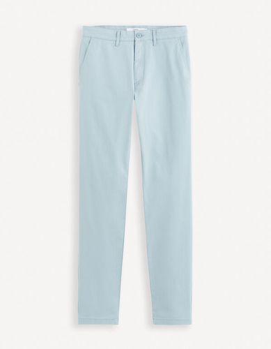Pantalon chino slim - bleu ciel - celio - Modalova