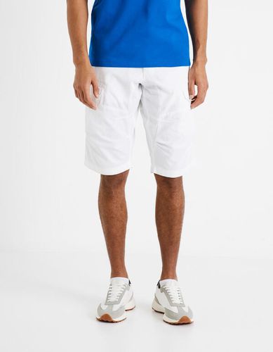 Short cargo 100% coton - blanc - celio - Modalova