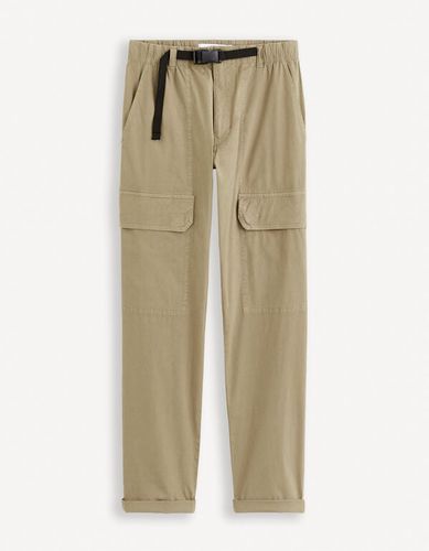 Pantalon poches plaquées coton stretch - celio - Modalova