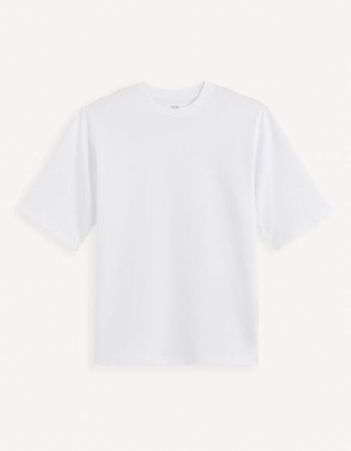 T-shirt col rond en coton mélangé - celio - Modalova