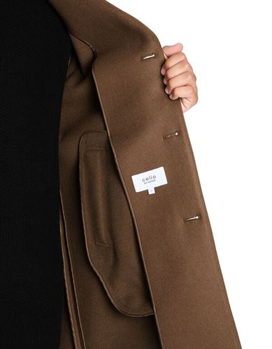 Manteau long non doublé - taupe - camaieu - Modalova