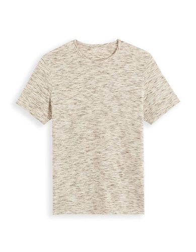 T-shirt col rond - beige - celio - Modalova