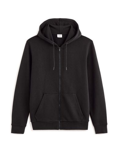 Sweat zippé à capuche en coton - celio - Modalova