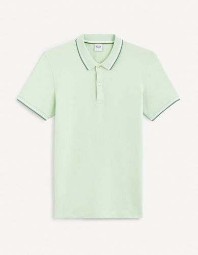 Polo piqué slim - menthe - celio - Modalova