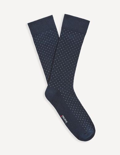 Chaussettes hautes coton - marine - celio - Modalova