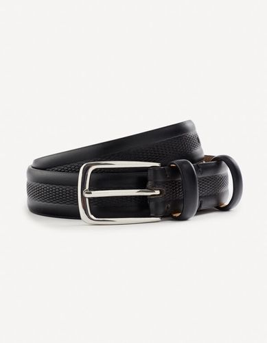 Ceinture en cuir - noir - celio - Modalova