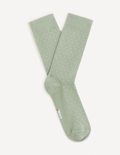 Chaussettes hautes coton - vert - celio - Modalova