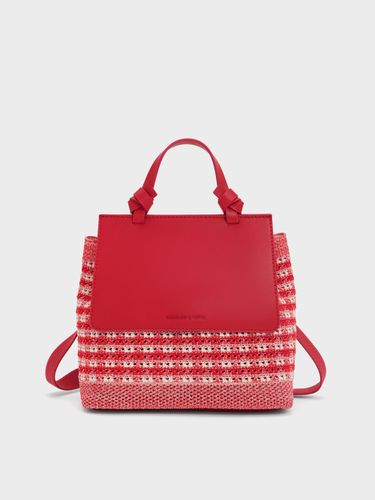 Charles & Keith - Sac à dos pied-de-poule en maille Ida - Enfant - Charles & Keith - Modalova