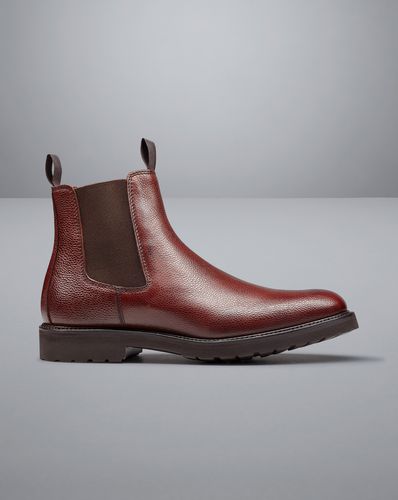 Bottes Chelsea En Cuir Grainé - par - Charles Tyrwhitt - Modalova