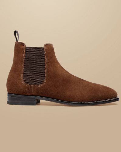 Bottines Chelsea En Daim - Brun Noyer en par - Charles Tyrwhitt - Modalova